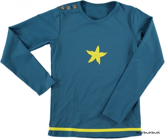 Boys Rash Vest PIRATE sea star upf50+