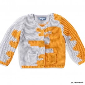 Jacket I'M A PAINTER yellowgrey