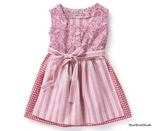 Dress MY DIRNDL check-flowers red