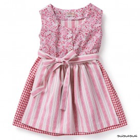 Dress MY DIRNDL check-flowers red