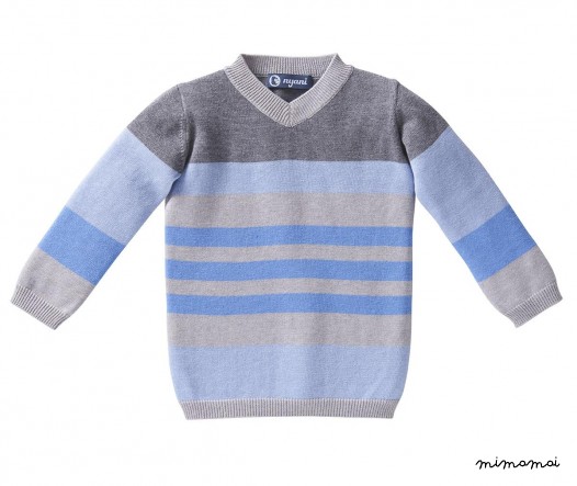 Pullover STRIPES light blue