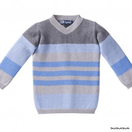 Pullover STRIPES light blue