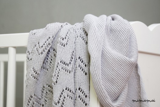 Organic Cotton Baby Blanket / Grey