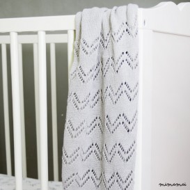 Organic Cotton Baby Blanket / Grey