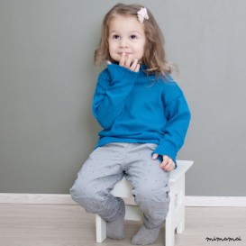 Organic Cotton Blue Baby Children Sweater
