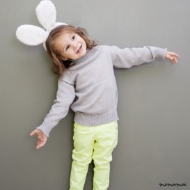Organic Cotton Grey Baby Children Sweater