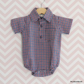 Baby Boy Shirt Bodysuit Red blue
