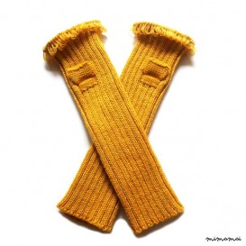Babies/Children's Virgin wool fingerless mittens/pulse warmers/arm warmers/fingerless gloves