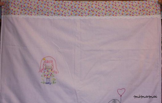 Applique di neonata coperta, mano ragazze ricamati, coperta culla passeggino unico regalo