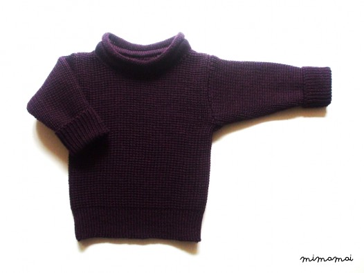 Babies/Children's Virgin wool roll-neck sweater/jumper/cardigan/toddlers/crew neck