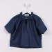 Loose Tie-Front Top blue