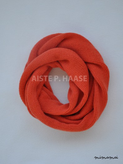 Cashmere Infinity Scarf, Bright Orange