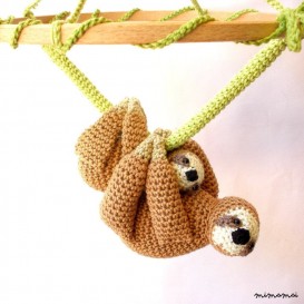 Sloth baby mobile