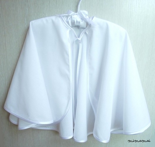 Natural christening cape