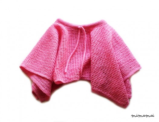 Girl's lambswool poncho/cape/caplet/shawl/shrug/crew neck/spring season