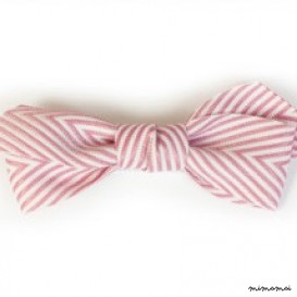 Thin Chevron Hairbow Plum