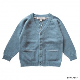 V-Cardigan with Pockets - Summer Blue