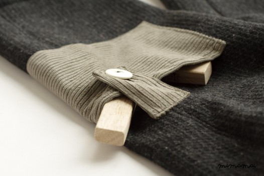 Warm trousers with huge side pockets