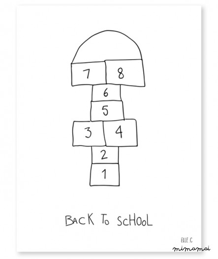 AFFICHE ( 30x40cm) - BACK TO SCHOOL