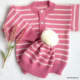 Baby knitted Matinee Set