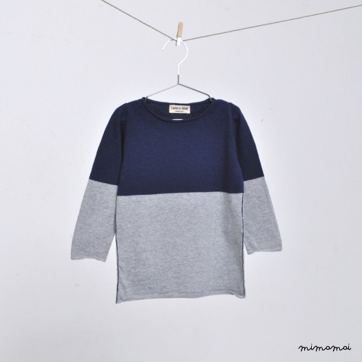 Pull "Caffelatte" Zaffiro / Nebbia