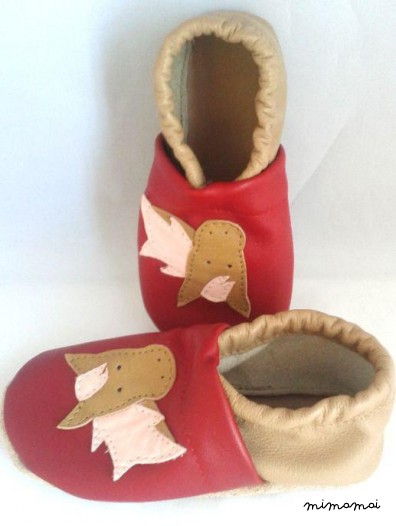 A mano morbida pelle suola scarpe, Pantofole - cavallo, pony