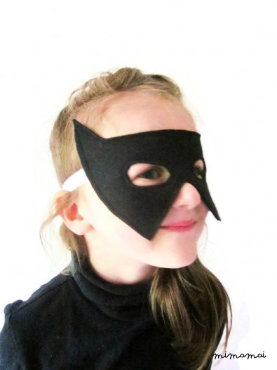 Bat - Halloween maschera - maschera di Batman - Superhero Mask - Maschera di feltro nero 2