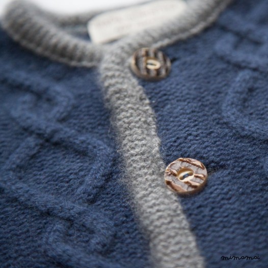 Aran Cardigan Navy