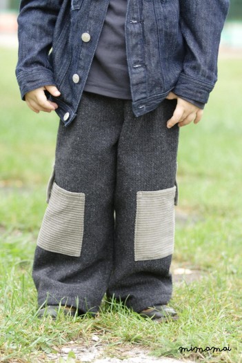 Warm trousers with huge side pockets