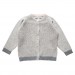 Ajour Cardigan Light Grey M&eacute;lange