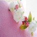 Hair crown, flower crown, floral wreath, pink & white blossom,baby bridal, coroncina di fiori