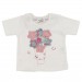 T-shirt cotone pima bianca e mongolfiera
