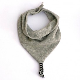 Bavoir-bandanas-gris-chine-pression-1