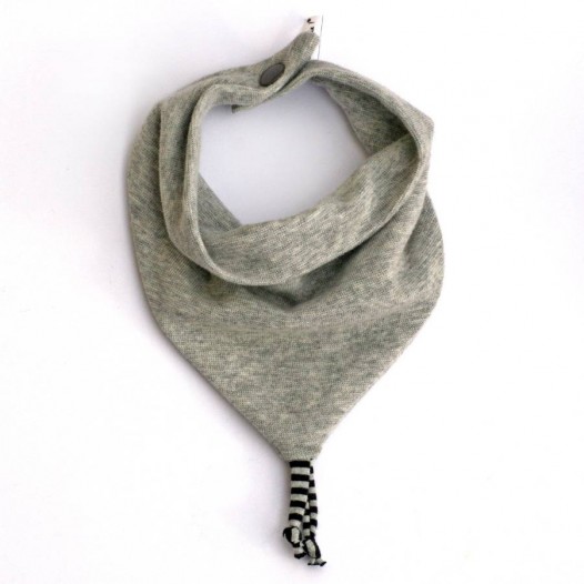 Bavoir-bandanas-gris-chine-pression-1
