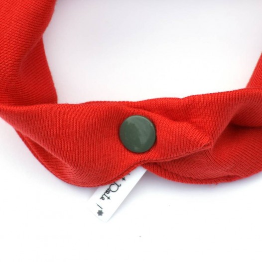 Bavoir-bandanas-jersey-coton-rouge-pompon-marin-2