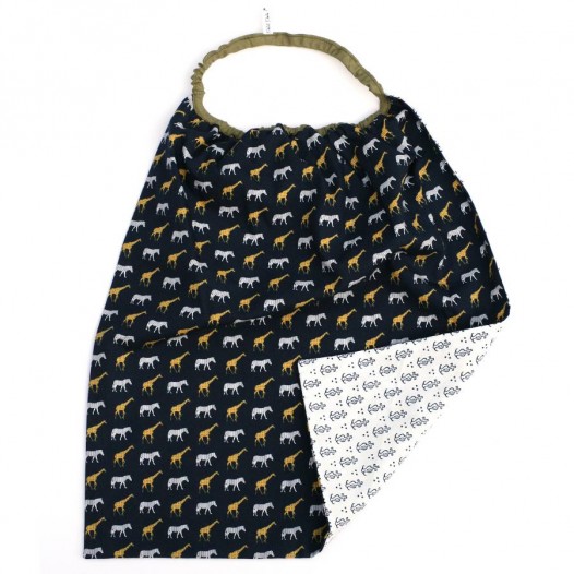 serviette-cantine-elastiquee-enfant-zebre-1