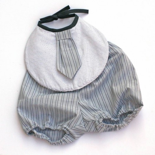 Bavoi-cravater-Bloomer-ensemble-garcon-raye-gris