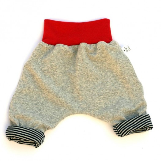 Sarouel-verywell-reversible-bebe-raye-gris-noir-taille-rouge-3