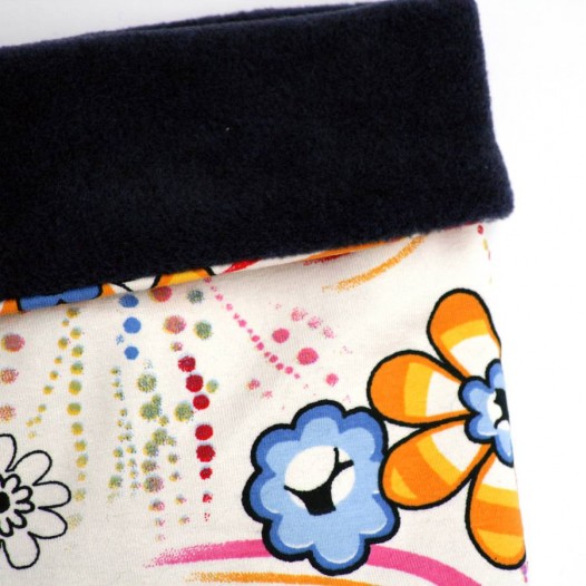 Snood-enfant-bebe-marine-fleurs-seventies-4