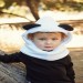 Kids Panda Hat, Children Hooded Cowl, Children Hooded Scarf, Children Hoodie Neckwarmer