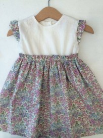 Vestito Liberty e crepon/ Liberty and cotton crape dress