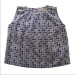 Anais Vest Top - Triangle Print - Bluebell