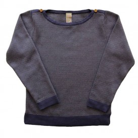 Olive Striped Sweater - Bluebell