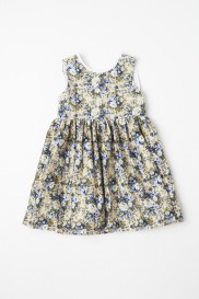 smock dress vintage floral print