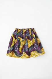 smock skirt purple african print