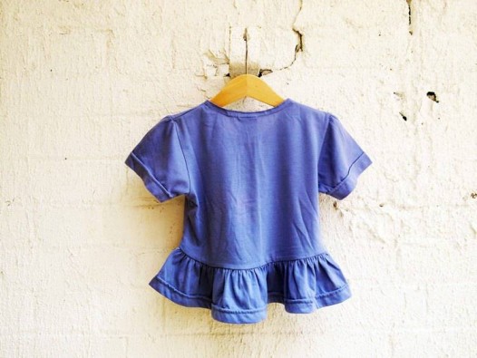Vintage+1980's+Girls+Peplum+T-shirt