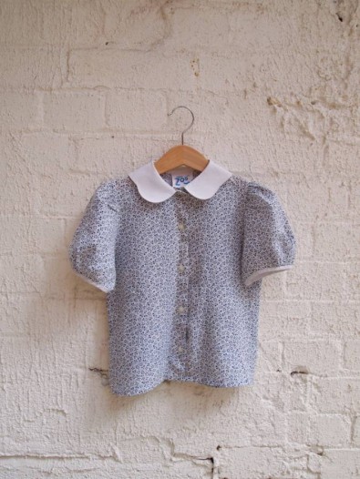 Vintage+blouse+blue+floral+&pound;12