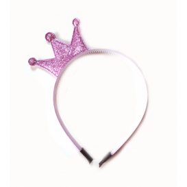 Serre t&ecirc;te de princesse dor&eacute; ou rose paillet&eacute;