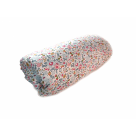 Couverture Liberty betsy porcelaine teddydou blanc argent