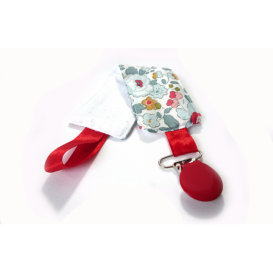 Attache t&eacute;tine liberty rouge